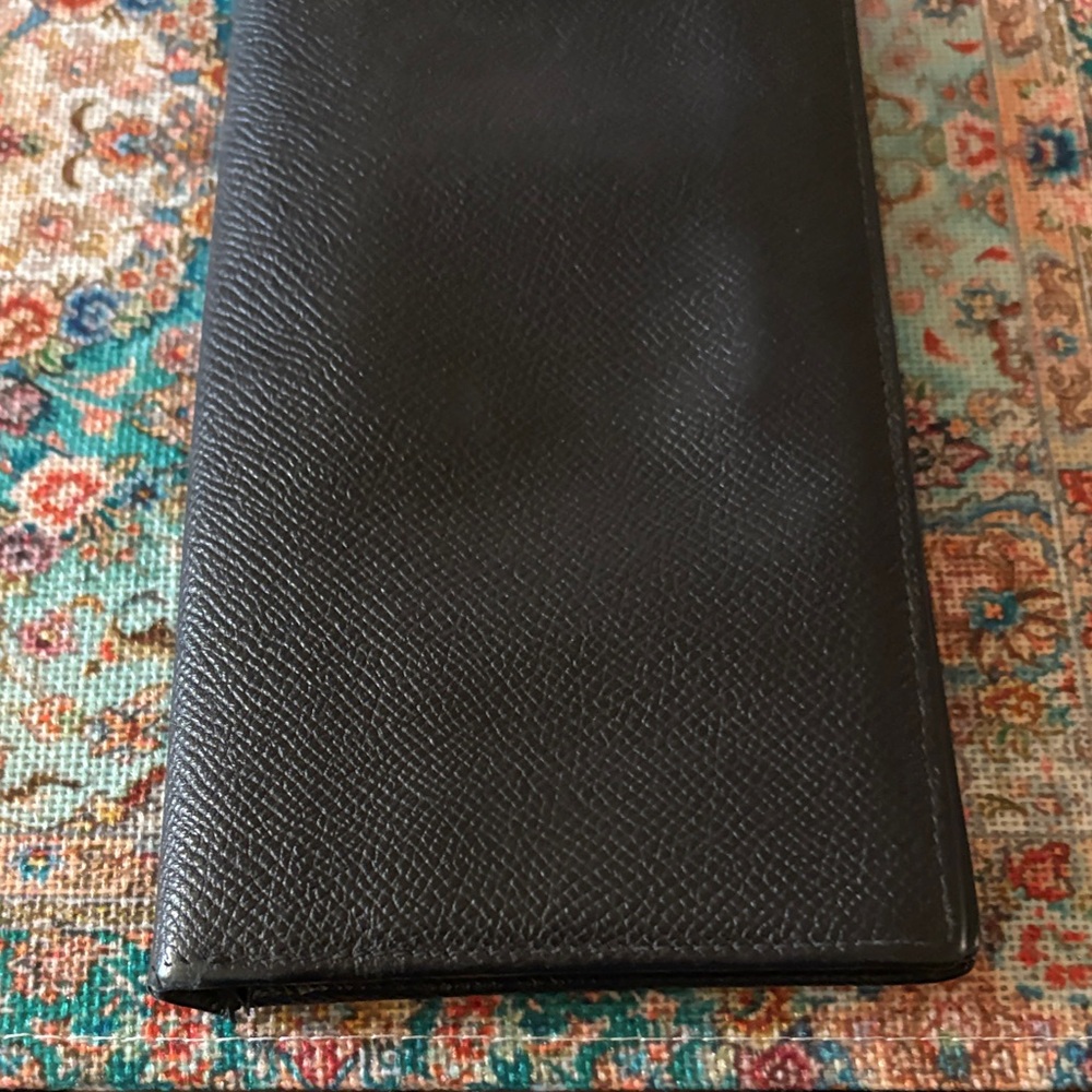 Bulgari Black Leather Wallet